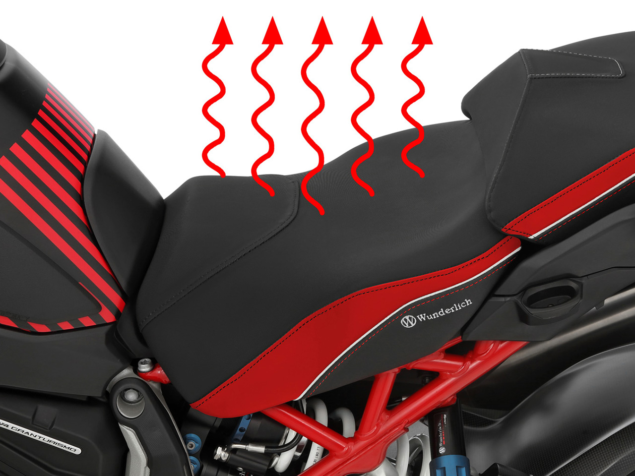 Wunderlich フロント/リア シート 「Active Comfort」シートヒーター機能付 DUCATI ムルティストラーダ V4