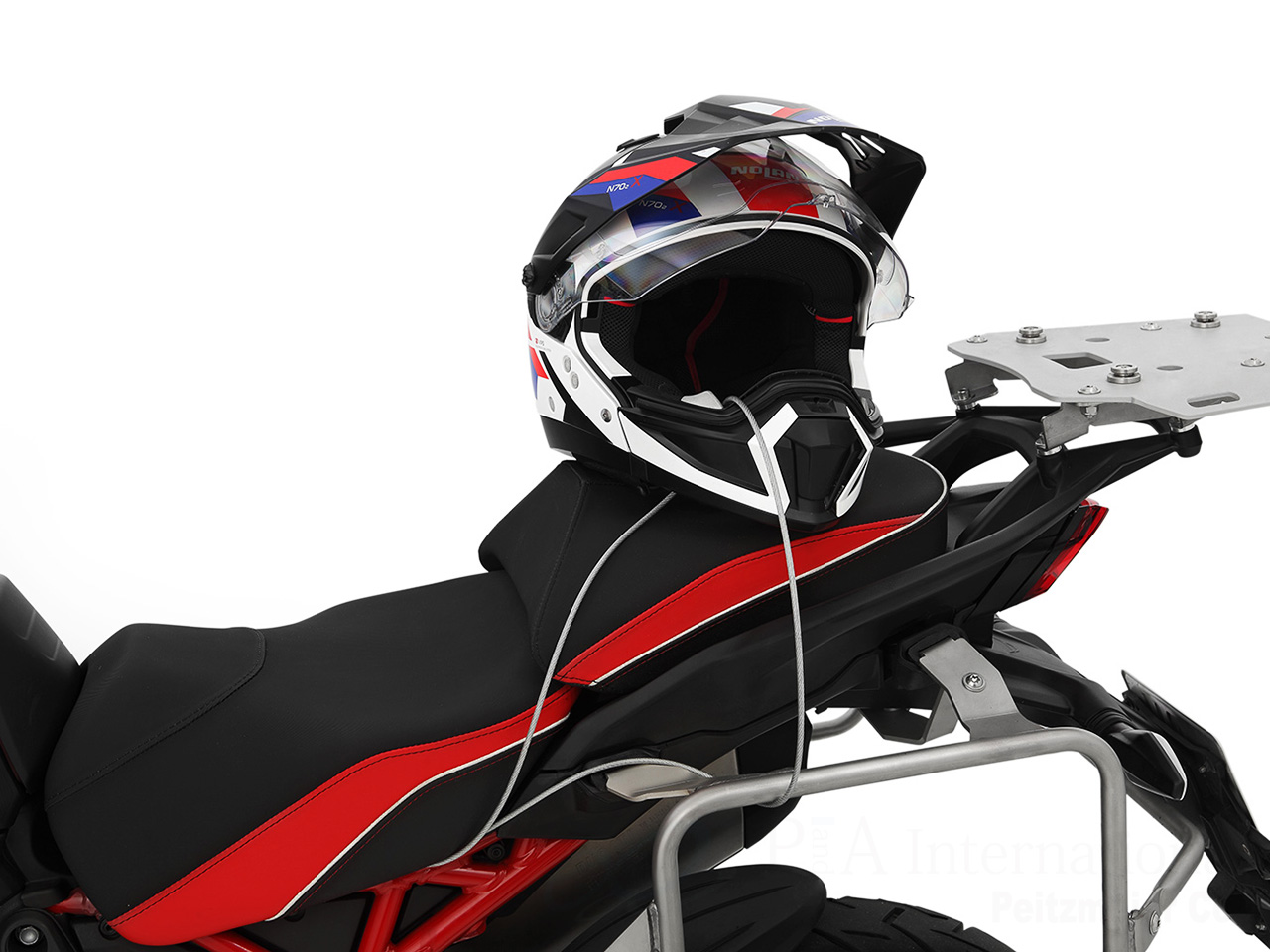 Wunderlich ヘルメット盗難防止ワイヤー DUCATI ムルティストラーダ V4