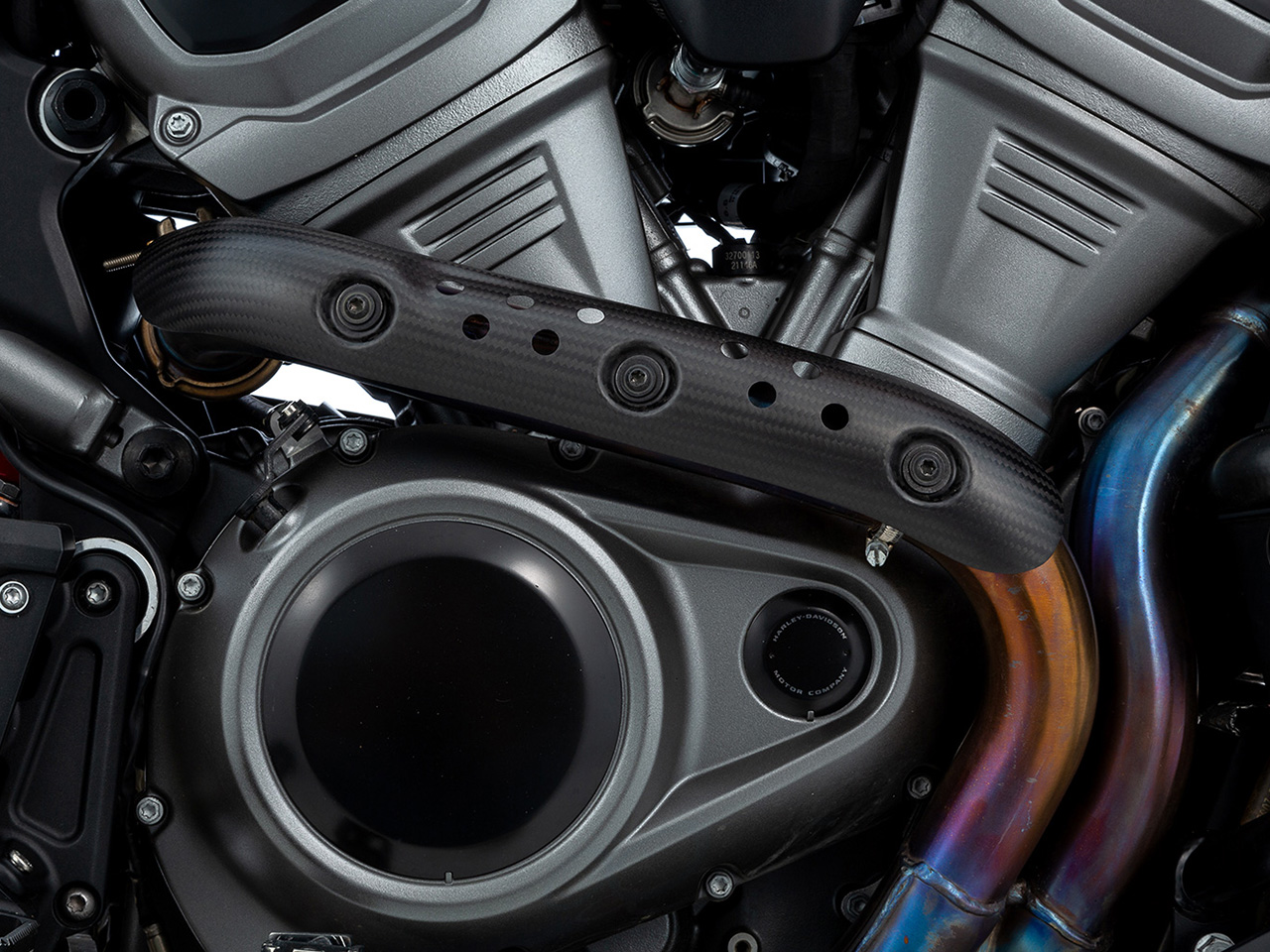 Wunderlich カーボン エキゾーストパイプカバー / ヒートシールド Harley-Davidson パンアメリカ 1250/Special