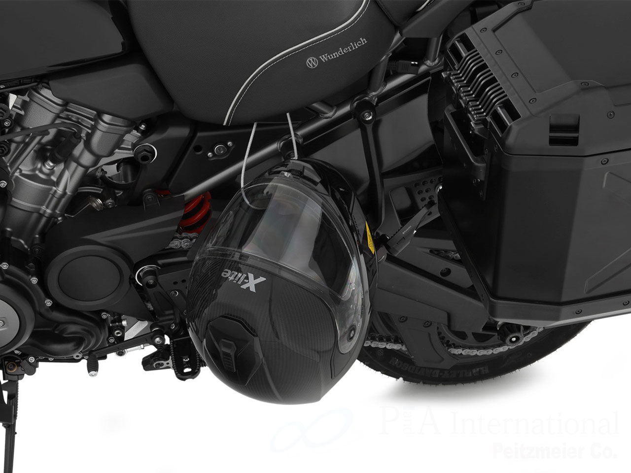 ヘルメット盗難防止ワイヤー Pan America 1250