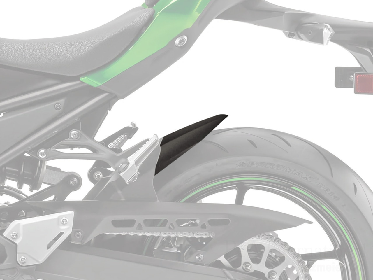 P&A International リアエクステンドフェンダー Kawasaki Z900 / Z900RS / Z900RS Cafe
