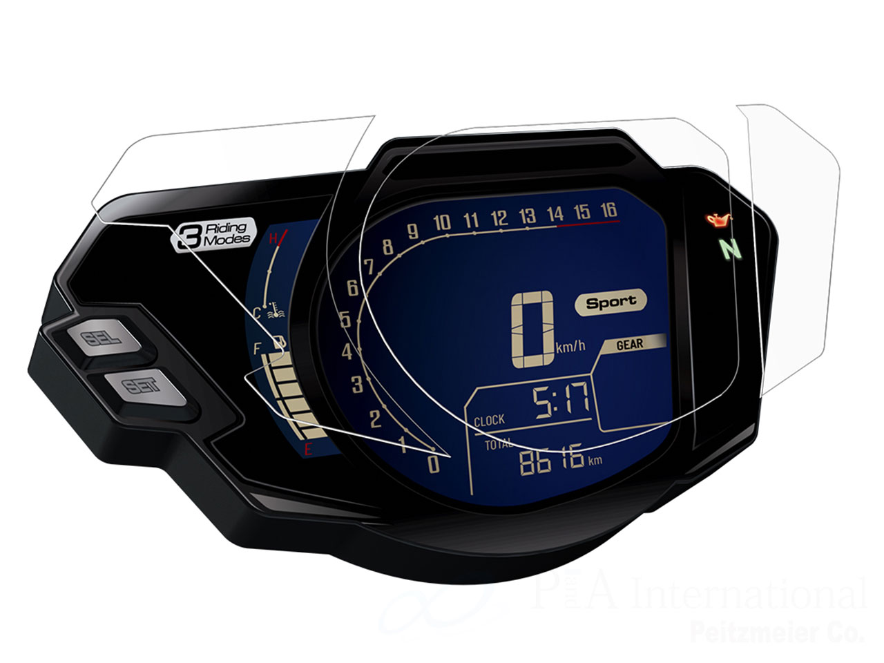 メーターパネルプロテクションフィルム & 作業用ツールセット for HONDA