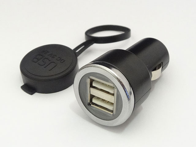 USB パワーソケット(シガーソケットタイプ)　防水キャップ付