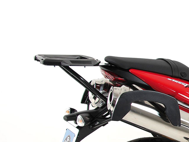 ヘプコ＆ベッカー 正規品 Triumph StreetTriple トップケースホルダー(キャリア) (アルミラック) ブラック