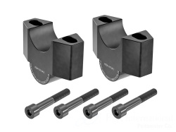 ヘプコ＆ベッカー ハンドルバーライザー 30mm アップ ブラック 4235-9555-3001