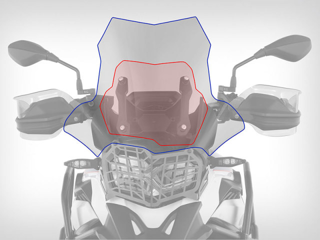 F850GSツアラーテック ロングウインドスクリーン(クリア) (中古品) F850GSツアラーテック ロングウインドスクリーン(クリア) (中古