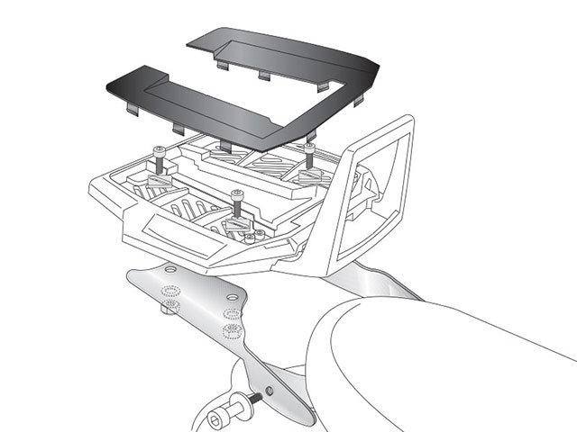 ヘプコ＆ベッカー トップケースホルダー イージーラック