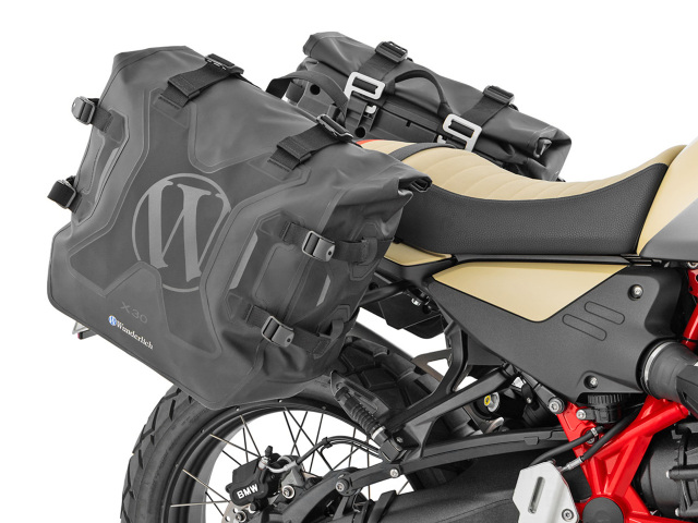 バイク用キャリア ブラック 中型サイドバッグ Wunderlich サイドバッグ 「X-BAG X30」& サイドキャリア「X-RACK