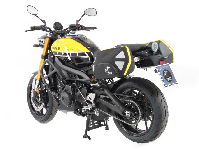 XSR900 純正ソフトサイドバックとサイドバックキャリアセット左側 YAMAHA MT-09、XSR900 左サイドバッグレール付 サイドバッグ