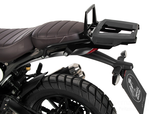 【シルバー】オートバイリアラゲッジラッ 為に RNINETスクランブラー用ハンドルグリップサポート付きモーターサイクルリアシートラックラゲッジキ