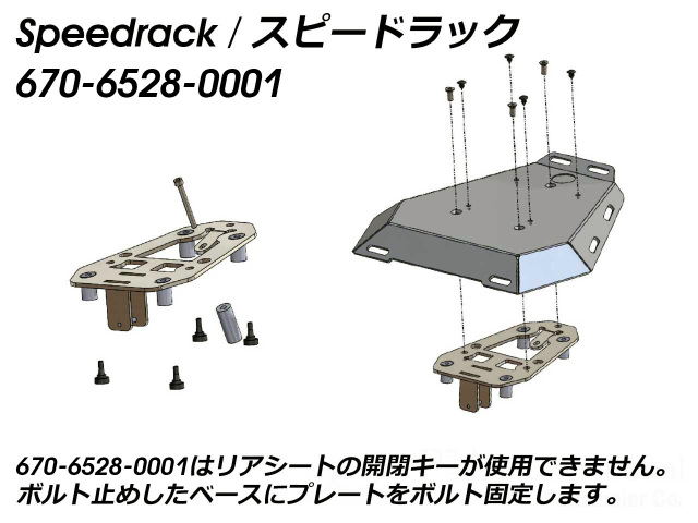 ヘプコ＆ベッカー タンデムシート置換型リアラック「Speedrack EVO