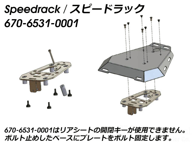 ヘプコ＆ベッカー タンデムシート置換型リアラック「Speedrack EVO