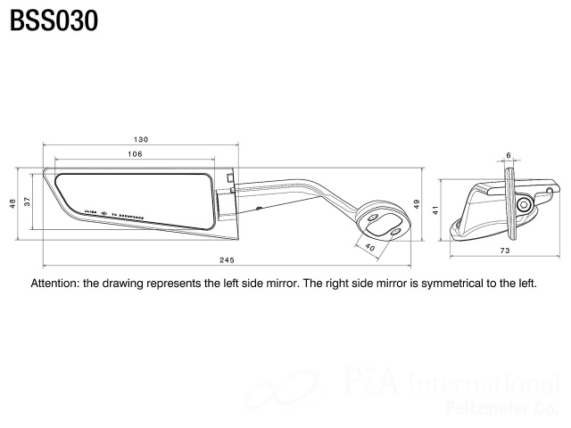 rizoma/リゾマ ミラー「ステルス/STEALTH」HONDA CBR600RR
