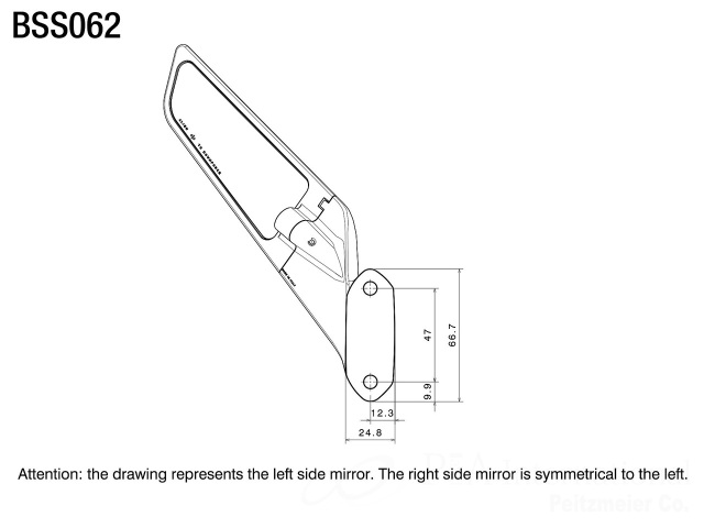 rizoma/リゾマ ミラー「ステルス/STEALTH」 Kawasaki ニンジャ ZX-4R/R
