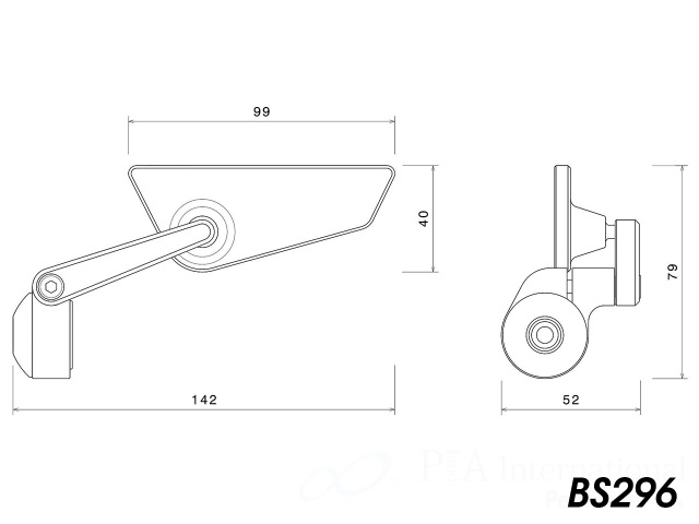 rizoma /リゾマ 補助ミラー 「Cut Edge / カットエッジ」