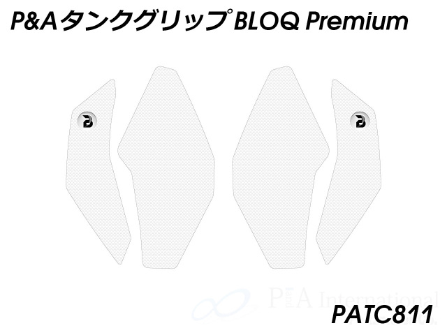 AJAX カスタムグリップ P&A タンクグリップ BLOQ GSX-8R ('24-)