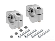 ヘプコ＆ベッカー ハンドルバーライザー 20mmアップ シルバー 4230-9539-2009