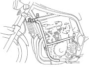 ヘプコ＆ベッカー エンジンガード (ブラック) SUZUKI GSF 1200 S/N Bandit (-'00)
