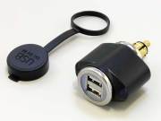 USB パワーソケット(ヘラーソケットストレートタイプ)　防水キャップ付