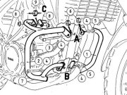 ヘプコ＆ベッカー エンジンガード YAMAHA XT660 R / X ブラック