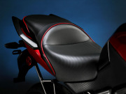Sargent シート Kawasaki Versys レギュラーシート パイピング：ブラック