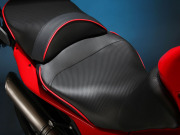 Sargent シート Ducati Multistrada 1200 EUレギュラーフロントシート パイピング：レッド