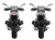 ワンダーリッヒ スイングアームナンバープレートホルダー & テールライトキットセット RnineT シリーズ