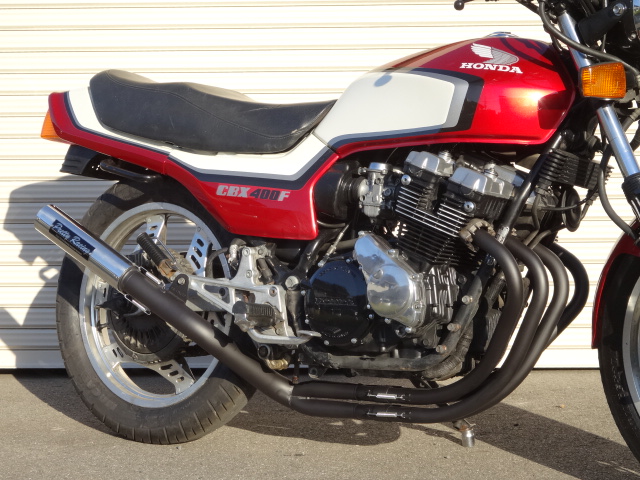 CBX400F 分割式 54π BULLET管 ブラック ブレット管
