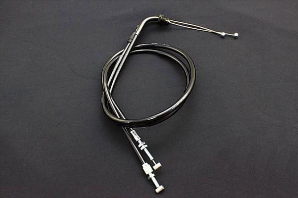 ＣＢＲ４００Ｆ アクセルワイヤー セット ブラック ２０ｃｍ ロング