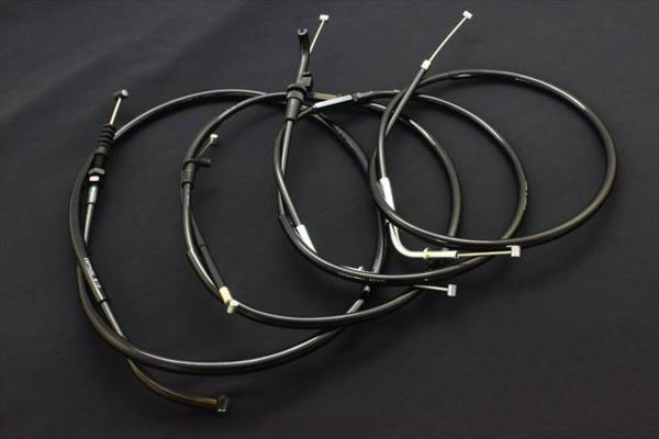 ゼファー400 ワイヤーセット 4本セット ブラック 30ｃｍロング