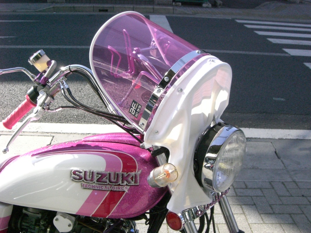 ピンク風防　白布/シロフチ