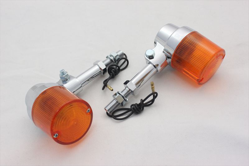 ヨーロピアン ウィンカー　丸型/メッキ/オレンジ/大