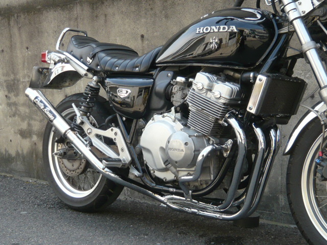 CB400F NC36 分割式 42.7π (極) メッキ マフラー