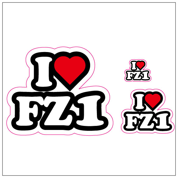 I LOVE　FZ-1 ステッカー