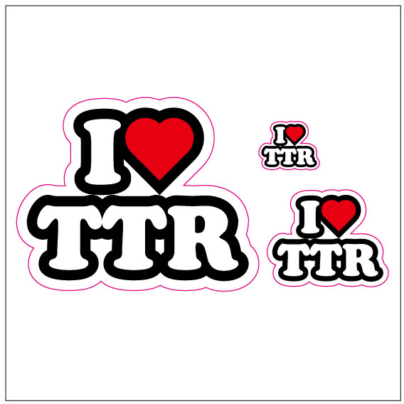 I LOVE　TTR  ステッカー