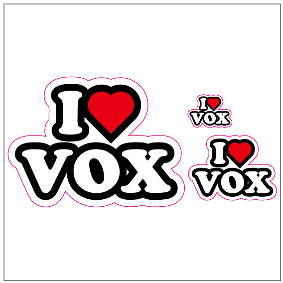 I LOVE　ＶＯＸ  ステッカー