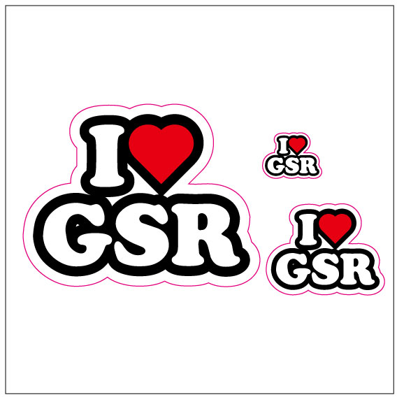 I LOVE　GSR  ステッカー