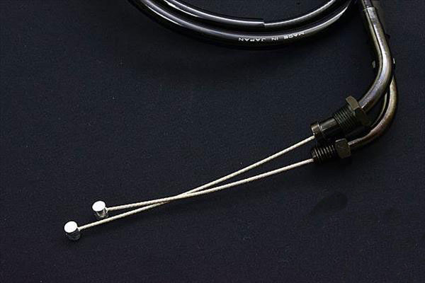 CBR400F アクセルワイヤー セット ブラック STD