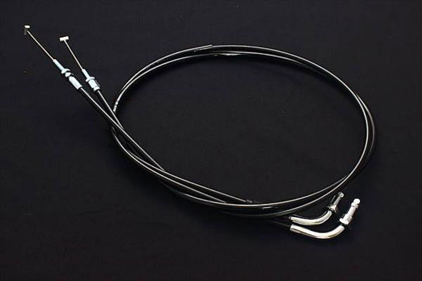 ＣＢ２５０/４００ T/N アクセルワイヤー セット ブラック ３０ｃｍ ロング