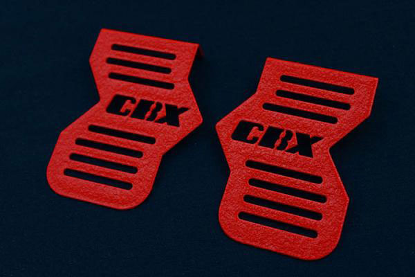 ＣＢＸ４００Ｆ ロゴイリ ちぢみ塗装 キャブサイド カバー (ＣＢＸロゴ）（レッド）