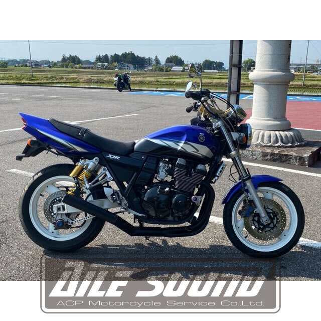 XJR400 4HM エルサウンド ショート管 ブラック マフラー 