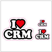 I LOVE　CRM  ステッカー