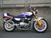 GSX400FS 分割式 42.7π (極) メッキ マフラー