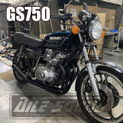 GS750 エルサウンド ショート管 ブラック マフラー
