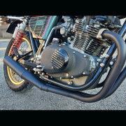 【TOP MODA】 GS400 塾長管 ブラック 旧車 マフラー