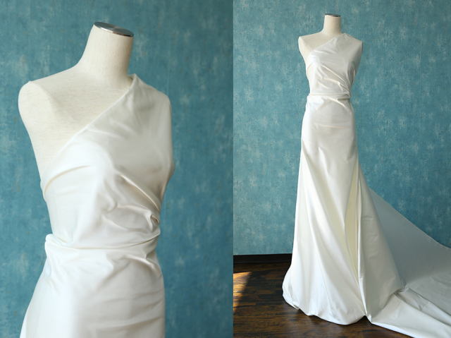 ドレス生地　シルクサテン　24匁