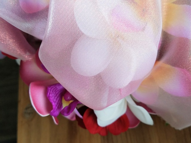 ウエディングドレス生地　オーガンジー