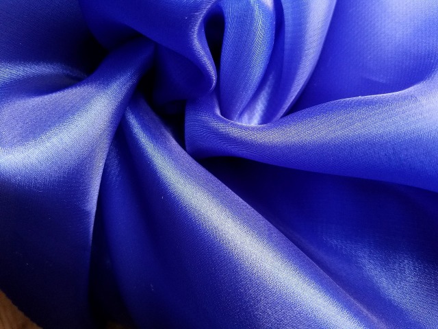 ドレス生地サテンオーガンジー