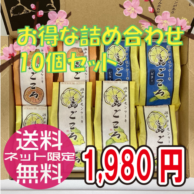 【3月限定】レモンケーキ6個・ネーブルケーキ2個・ビターレモンケーキ2個/コンパクト便