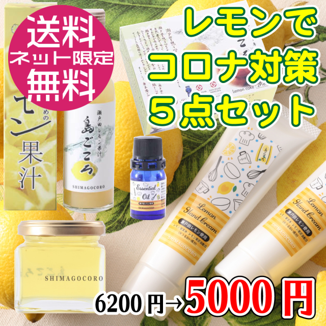 【送料無料】レモンでコロナ対策5点セット